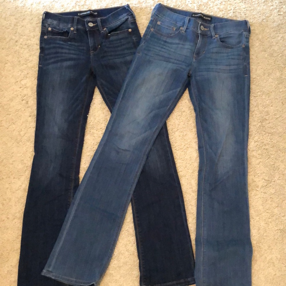 Set of 2 - Express barely boot midrise jeans